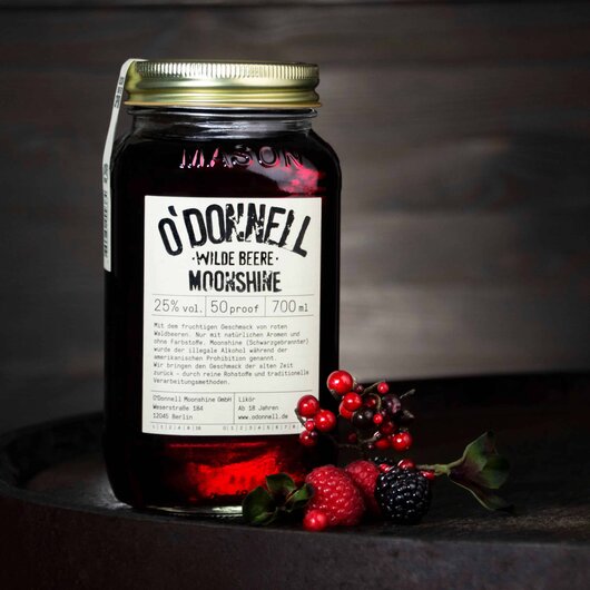O´Donnell Moonshine Wilde Beere 25% Vol.