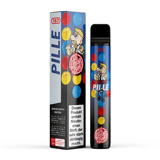 187 Strassenbande Einweg E-Zigarette Pille Bonez MC 20mg/ml
