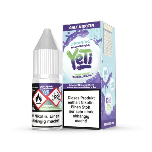 Yeti Salt Honeydew Blackcurrant Liquid 20mg/ml