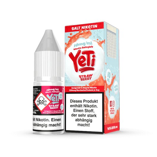 Yeti Salt Strawberry Liquid 10mg/ml