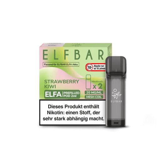 Elf Bar Elfa Pod Strawberry Kiwi 20mg/ml 2Stk