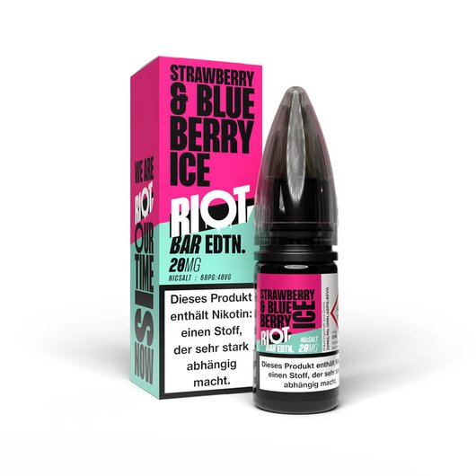 Riot Salt Bar Edtn. Strawberry & Blueberry Ice liquid 20 mg/ml