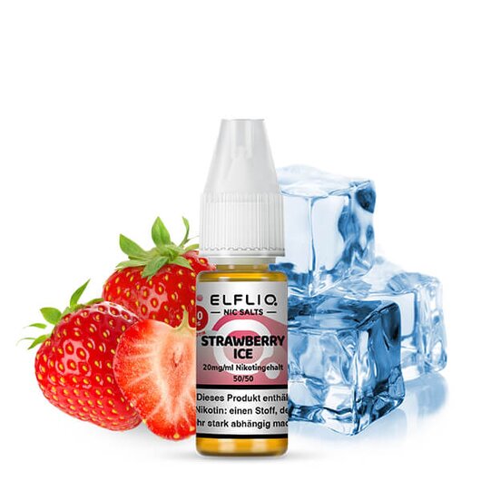 Elfliq by Elfbar Strawberry Ice Nicsalt Liquid 10mg/ml