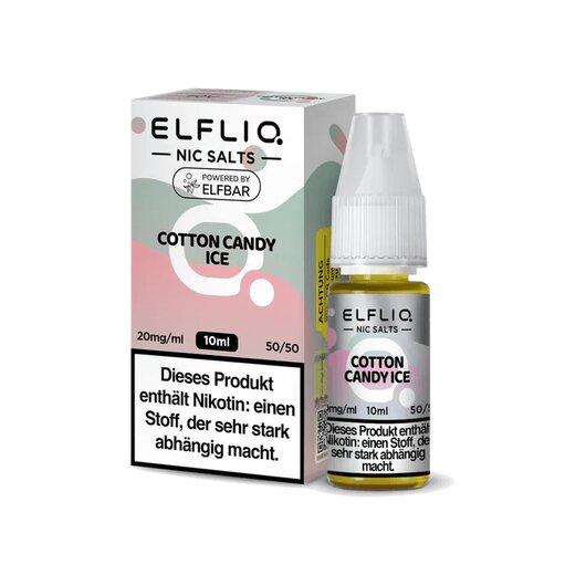 Elfliq by Elfbar Cotton Candy Ice Nicsalt Liquid