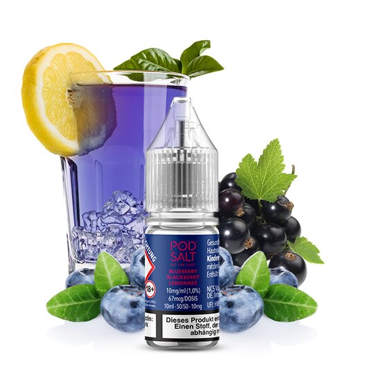POD SALT XTRA Blueberry Blackberry Lemonade 10ml 20mg/ml