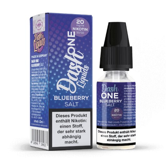 Dash One Blueberry Salt Liquid 10mg/ml