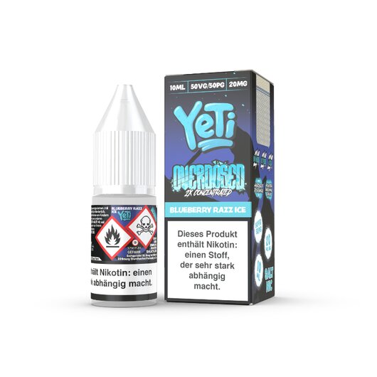 Yeti Overdosed Blueberry Razz Ice Salt Liquid