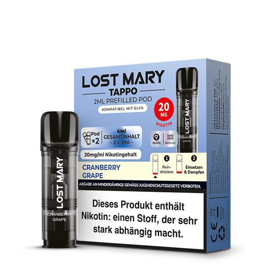 Lost Mary Tappo Pod Cranberry Grape (2Stk)