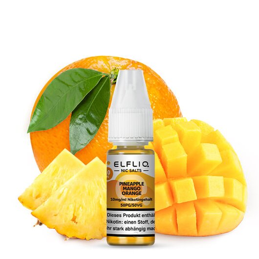 Elfliq by Elfbar Pineapple Mango Orange Nicsalt Liquid