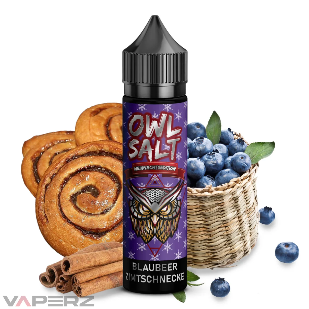 OWL Salt Blaubeer Zimtschnecke Longfill Aroma...