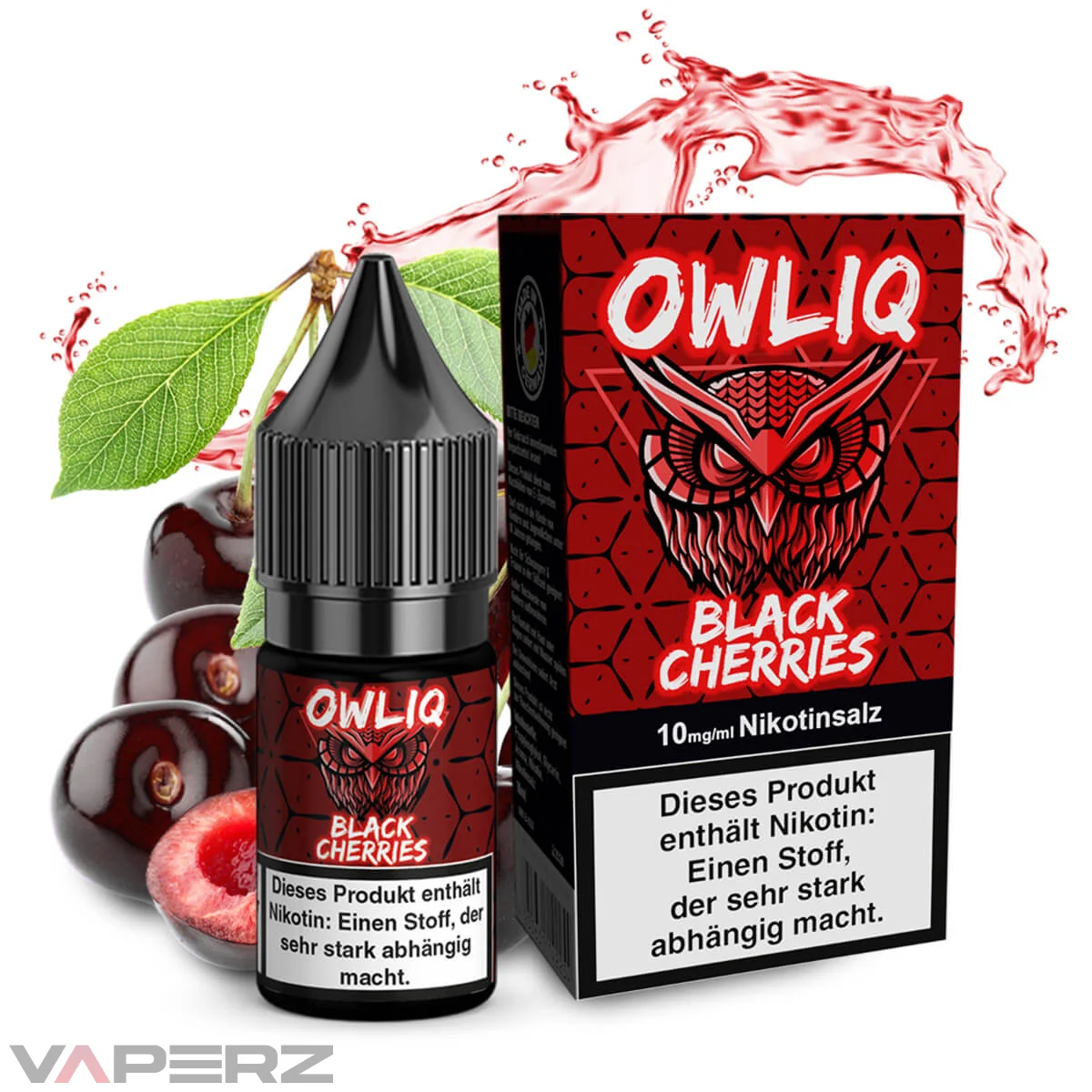 OWLIQ Black Cherries Nicsalt Liquid 10ml
