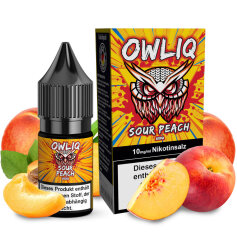 OWLIQ Sour Peach Nicsalt Liquid 10ml