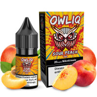 OWLIQ Sour Peach Nicsalt Liquid 10ml