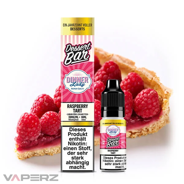 Dinner Lady Dessert Bar Raspberry Tart Nicsalt Liquid
