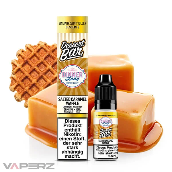 Dinner Lady Dessert Bar Salted Caramel Waffle Nicsalt Liquid