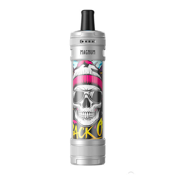 silver funky skull